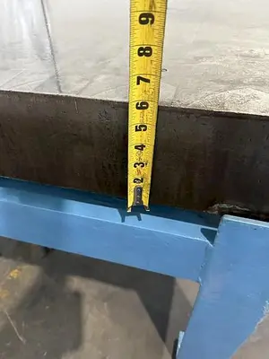 60" X 96" CAST IRON SURFACE PLATE W/ STAND