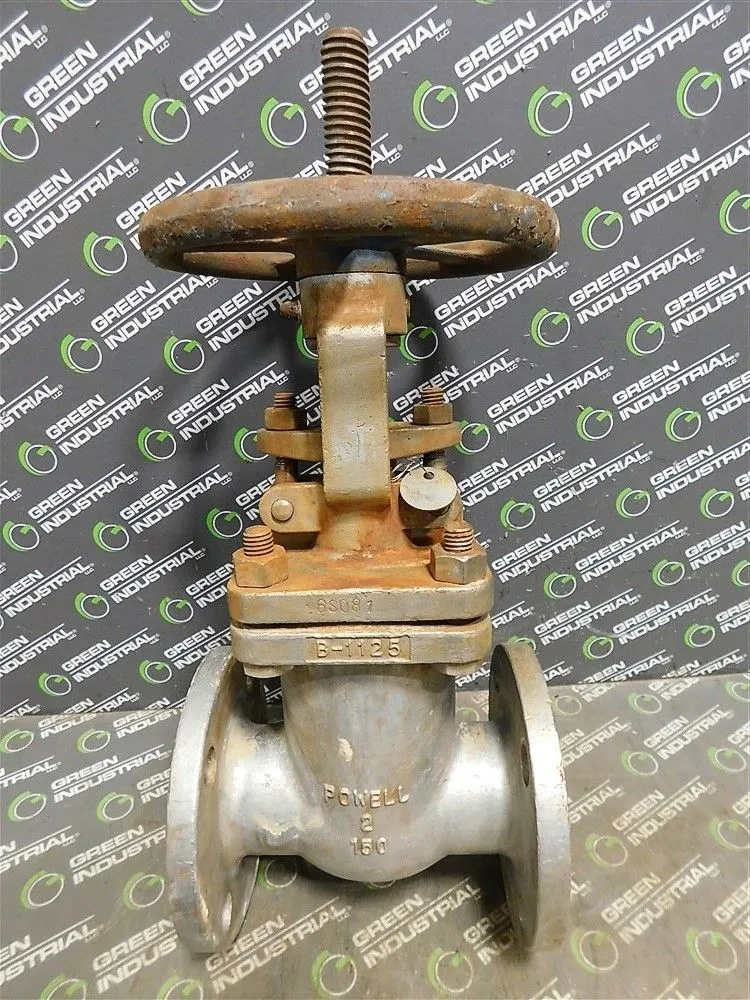 2" Powell B-1125/B-1121 Gate Valve CL150 CF8M Used