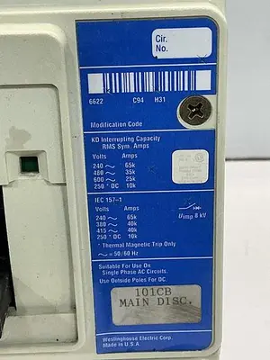 USED WESTINGHOUSE KD3400F