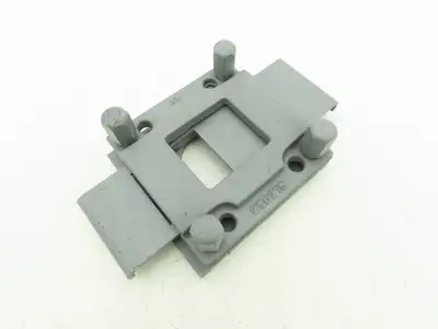 Steel Hopper Feed Bin Manual Slide Gate 3"Opening 6-1/4"x7" Flange Gray