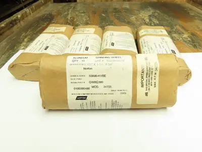 Norton 53A80-KVBE Grinding Wheel 80 Grit 1-3/8"W x 1-1/4"OD x 5/8"ID  Lot of 50