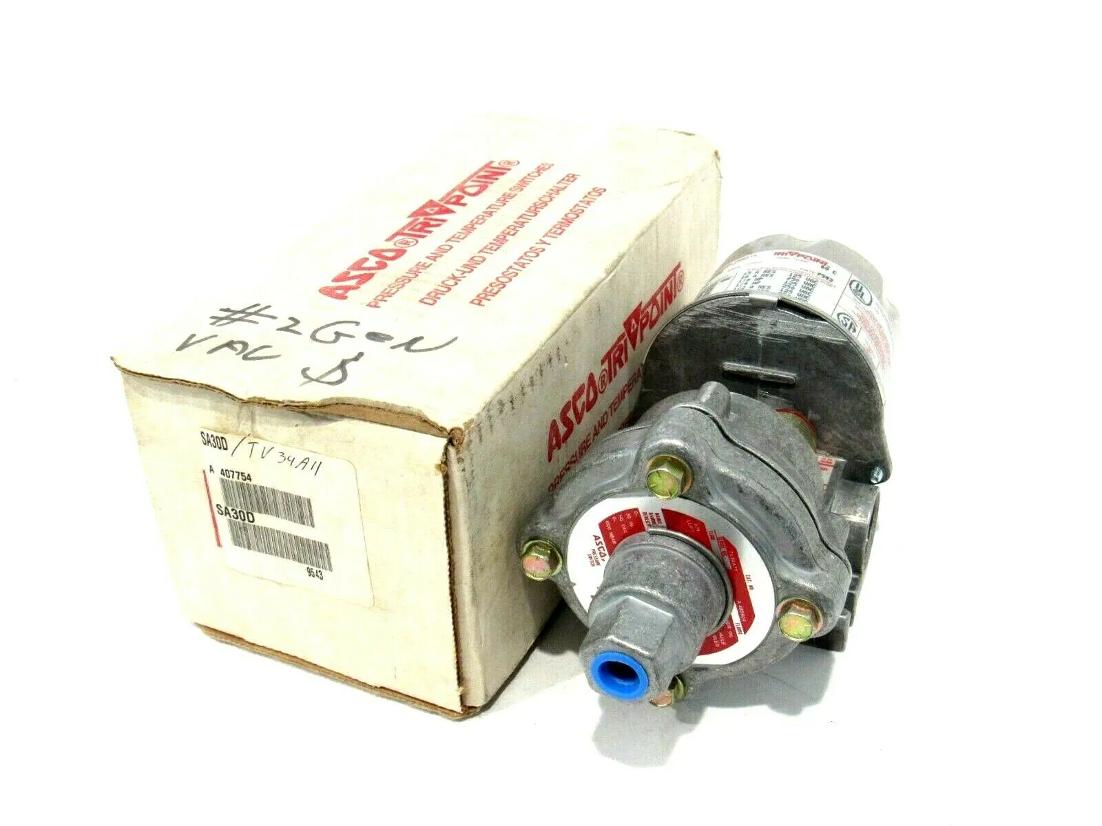 NEW ASCO SA30D / TV34A11 PRESSURE SWITCH