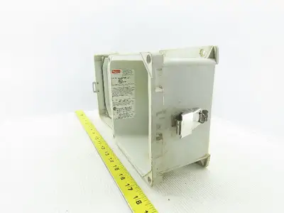 Hoffman HJ606HWPL1LG Composite Electrical Enclosure 7.31x7.31x4.96 W/Back plate