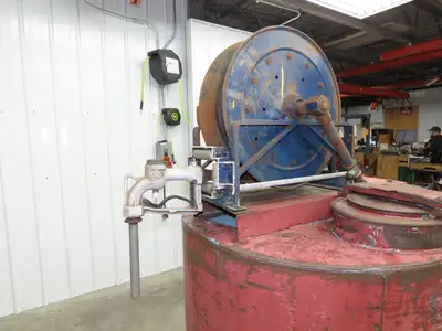250 Gal Fuel Oil Gas Diesel Storage Tank Single Wall Steel Skid Tank 42x48"