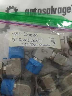 New | in-Stock SSP DUOLOK 1/2"X1/2" Parts (Hydraulics and Pneumatics) Ohio US | Surplus Asset Holdings #1246234