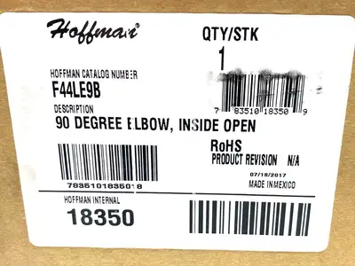 New | in-Stock Hoffman 90-Degree Elbows Electrical Fittings Michigan US | Maverick Industrial Sales #1397469