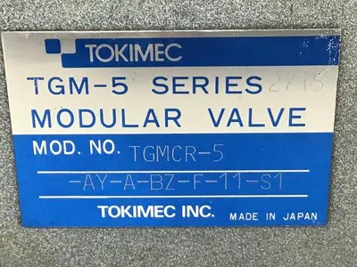 USED TOKIMEC TGMCR-5-AY-A-BZ-F-11-51