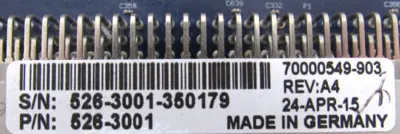 USED GENERAL ELECTRIC D20MX PROCESSOR MODULE 526-3001 10/100/1000BASE-T