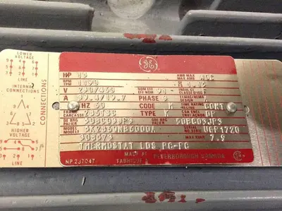 USED GENERAL ELECTRIC 5K286QNB6000A