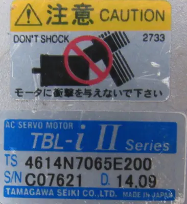 NEW TAMAGAWA TS4614N7065E200 SERVO MOTOR DN52416-01 TBL-i II