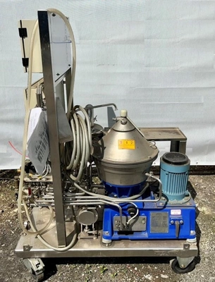 Alfa-Laval WSPX 404 SGP-31G CLARA 20 clarifier skid, 316SS.