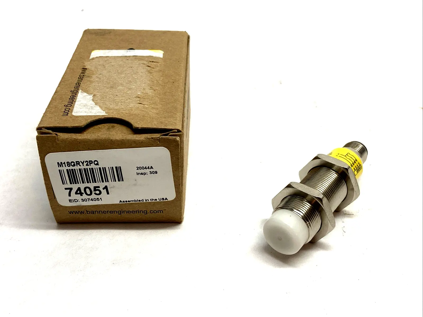 M18GRY2PQ | Banner  General Purpose Indicator M18 Series Barrel Housing 74051 - New Other