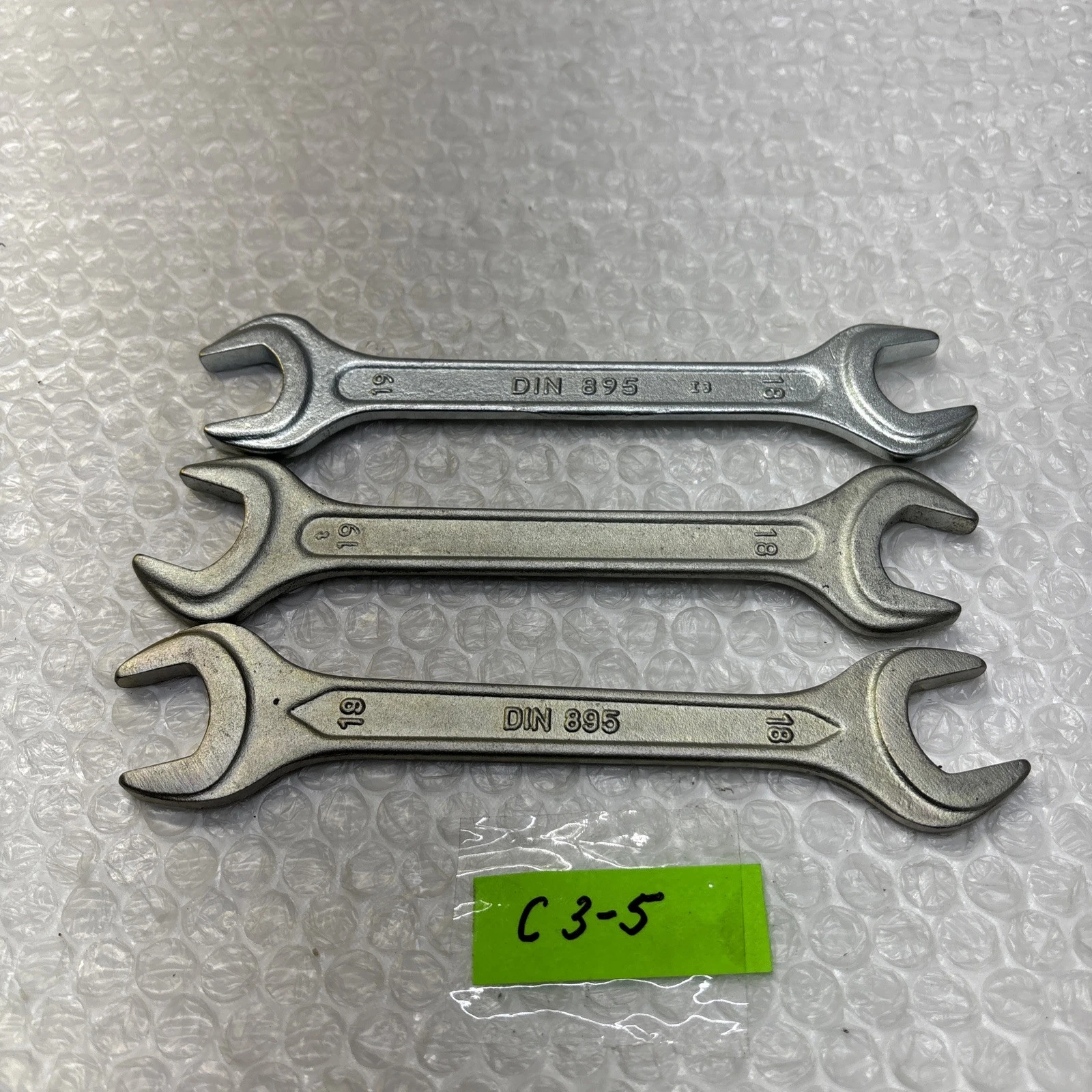 ** New (Other) 19 mm x 18 mm Open Ended Wrench  DIN 895  (Lot Of 3) #