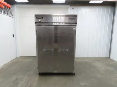 Continental 2R 2 Door Reach In Refrigerator Commercial All Stainless Steel 115V