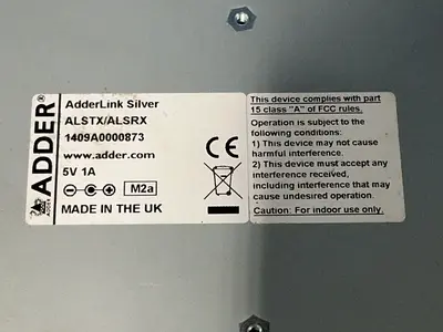 Used ADDERLINK ALSTX/ALSRX Computer Accessories Ohio US | HGR 24 #1251147