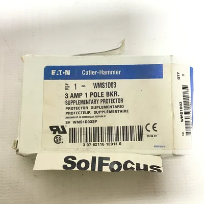 Eaton Cutler-Hammer WMS1D03 Supplementary Protector