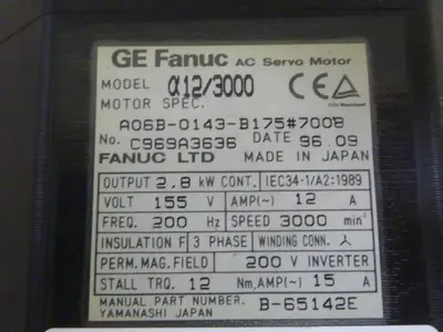 USED GE FANUC A06B-0143-B175
