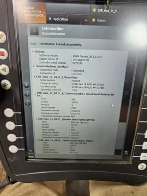 USED 2015 KUKA KUKA LBR IIWA 14 R820