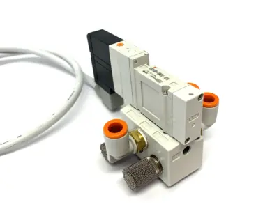 SV1100-5W2U-01N | SMC  5-Port 2-Position Single Solenoid Valve, 1/8" NPT - Used