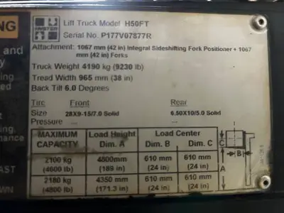 Used HYSTER H50FT Misc Forklifts Illinois US | Somerset Equipment Sales #1542917