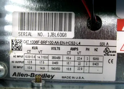 NEW Allen-Bradley 1336F-BRF100-AA-EN-HCS2-L4