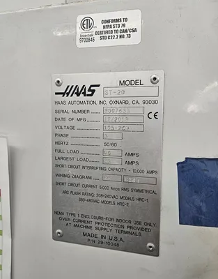 2013 HAAS ST-20 CNC Lathes | Machinery Network (5)