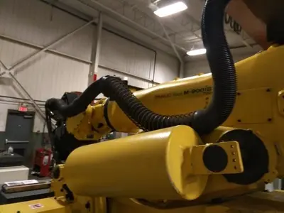 Used 2012 FANUC M900IB/700 6 AXIS CNC ROBOT WITH R30IB CONTROLLER  & 7TH AXIS 15' LONG TRACK. Robots | Harbor Machinery Inc. #1283286