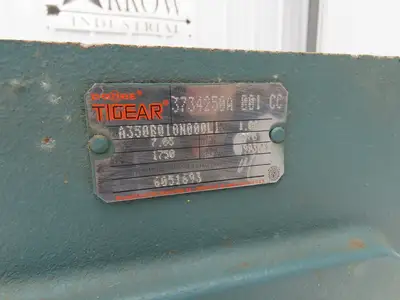 Dodge Tigear A350B010N000L1 Worm Gearbox 10:1 Reducer 7.6Hp 175rpm 140TC RH