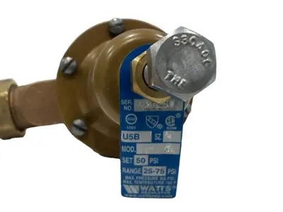 NEW WATTS U5B-Z3-3/4 WATER PRESSURE REDUCING VALVE U5BZ3 3/4"