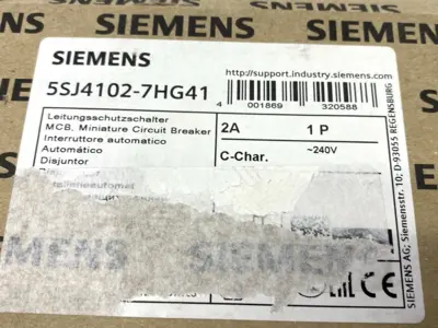 USED SIEMENS MINIATURE CIRCUIT BREAKER 1-POLE C-TRIP 240V 14KA 2A