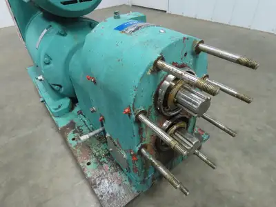 Tri Clover PR60-3M-TC1-4-SL-S Rotary Lobe Pump w/Reeves Motodrive  7.5 HP Motor