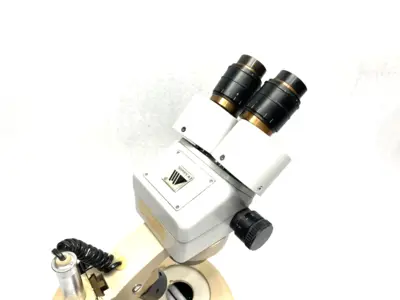 USED LW SCIENTIFIC ADJUSTABLE DUAL LENS OBSERVING MICROSCOPE