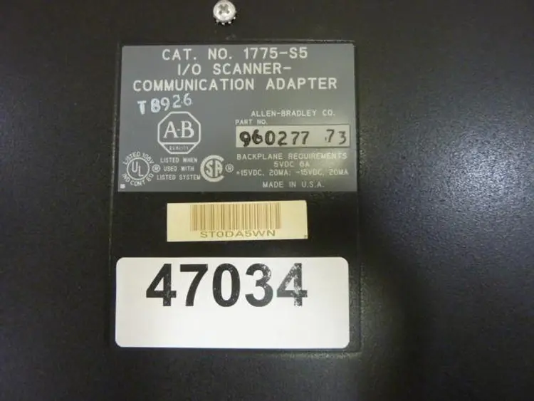 Used ALLEN BRADLEY 1775-S5 Circuit Boards Michigan US | Ideal Machinery #783271