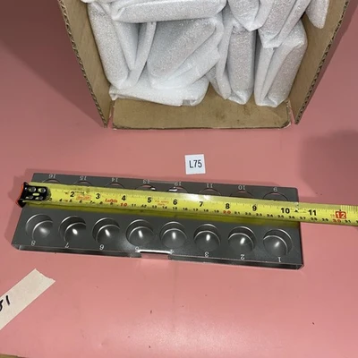NEW 10 CC ZU-335 Vial Holder 316 SS, Holds 16 Tubes 10-1/2'' OAL x 3'(Lot Of 10)