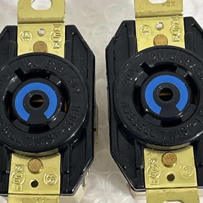 (4) Hubbell Twist Lock Receptacle (2)20A 120V,(2) 250V P/N?? Fast Shipping!