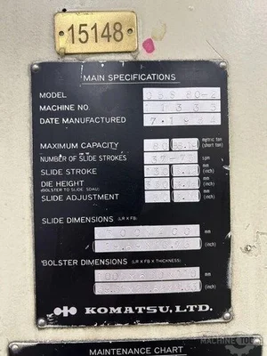 USED 1984 KOMATSU OBS-80-2
