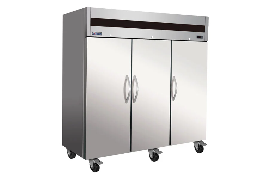 45-0150 Ikon IT82DV Self Contained Triple Door Top Mount Reach In Freezer