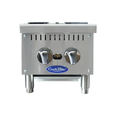 New | in-Stock Atosa New Atosa ACHP-2 HD 12" Countertop Gas (2) Burner Hotplate with Total 64,000 BTU Hot Plates Illinois US | Falcon Restaurant Supply #1375222