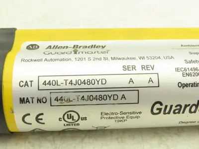 Allen Bradley 440L-T4J0480YD Light Curtain Guardmaster Transmitter Parts/Repair
