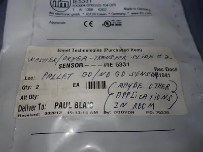 New | in-Stock IFM IEK3004BPKG/US104DPS Proximity Sensors Ohio US | HGR 24 #785567