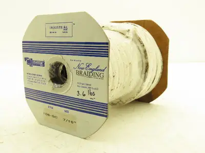 New England Braiding 106SC Nomex Fiber Packing 7/16" Compression Packing 2000PSI