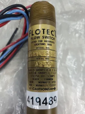 FLOTECT V6EPBSS4S FLOW SWITCH. 6E