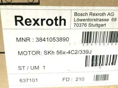 3 841 053 890 | Bosch Rexroth 3841053890 Asynchron Electric Motor 1380/1660RPM .09kW 0.7/0.4 A - New Other