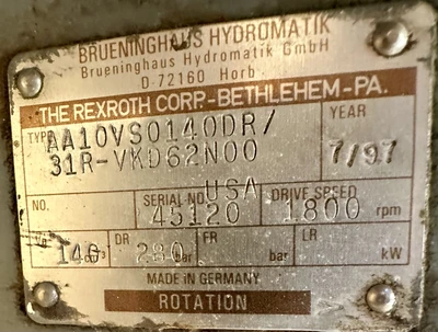 Used _UNKNOWN_ _UNKNOWN_ Hydraulic Pumps West Virginia US | Cooper Industries #1409167