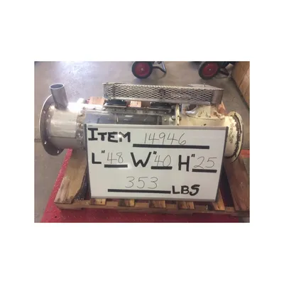 Used 10x12 Semco Rotary Airlock valve with Dual Shaft Agitated lump breaker