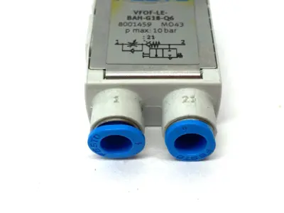 Used Festo One-Way Flow Control Check Valve, non-return, 8001459 Solenoid Valves Michigan US | Maverick Industrial Sales #1391685