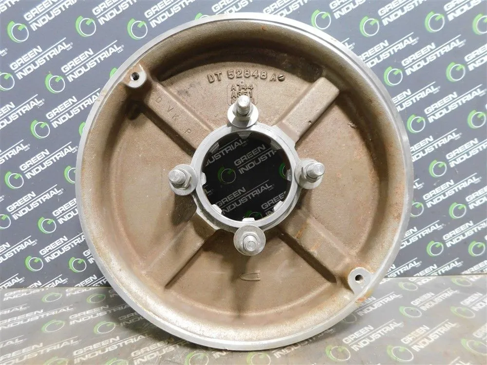 Durco DT 52848A Rear Cover A744 A351 CF8M 14in OD 1.93in H 3.6in Bore Used