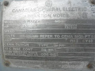 USED GENERAL ELECTRIC 9F5366M