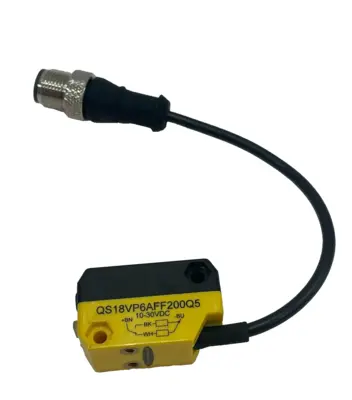 NEW BANNER ENGINEERING QS18VP6AFF200Q5 PHOTOELECTRIC SENSOR