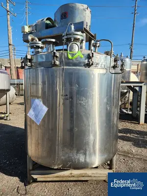 USED Lee Industries 500 Gal Lee Double Motion Vacuum Kettle, 304 S/S, 20/100#